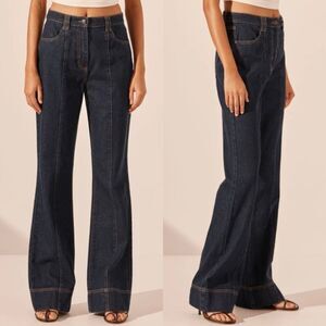 NWT Habitual Pin-tuck Dark Wash Straight Leg Denim Jeans